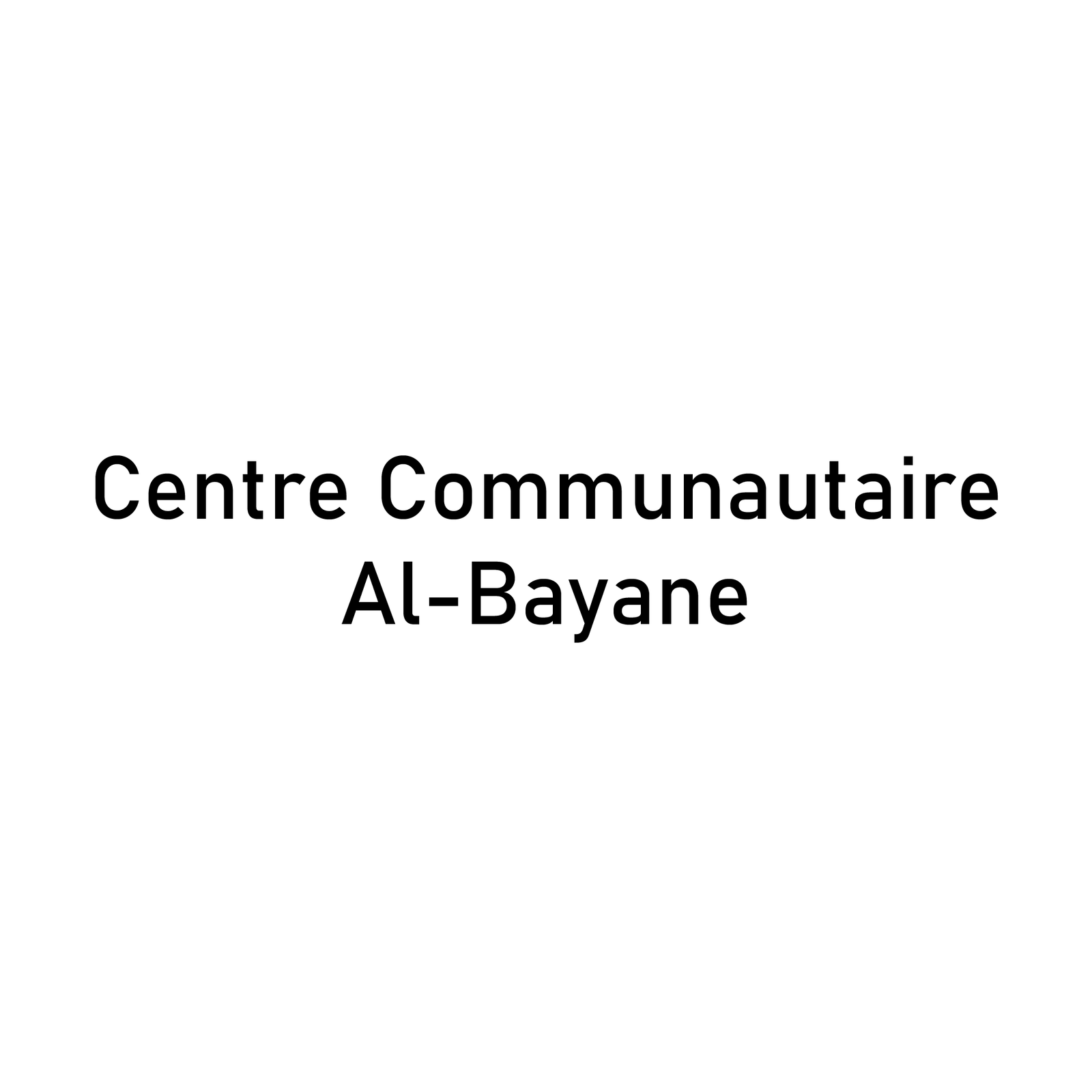 Centre Communautaire Al-Bayane Logo